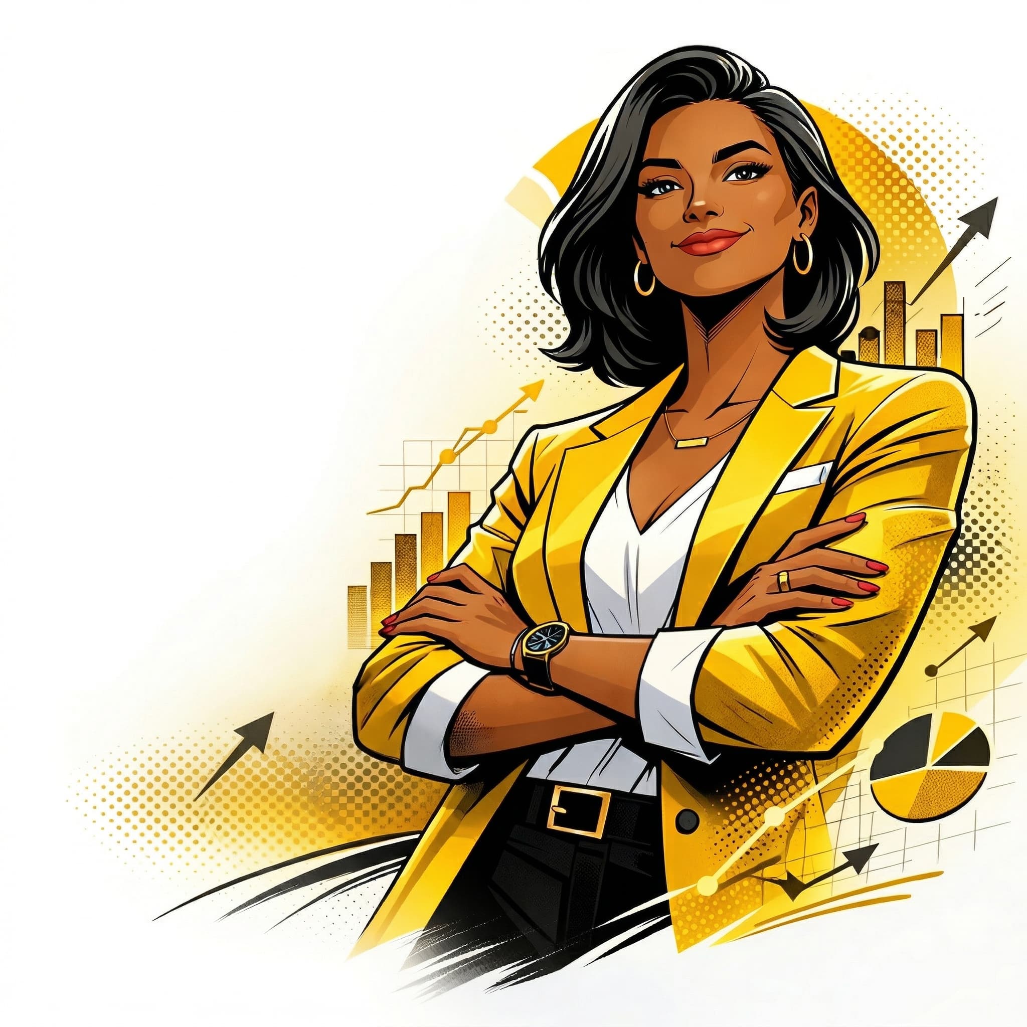 Olivia, AI COO (AI-generated illustration)